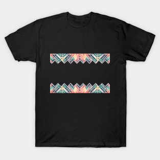 Triangle Zigzag Colourful Pattern T-Shirt
